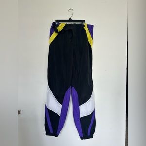 Forever 21 Women's Black Belted Windbreaker Activewear Pants